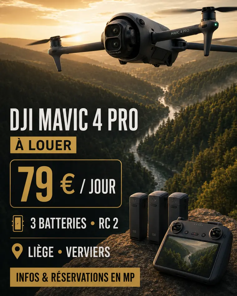Affiche de location du DJI Mavic 4 Pro